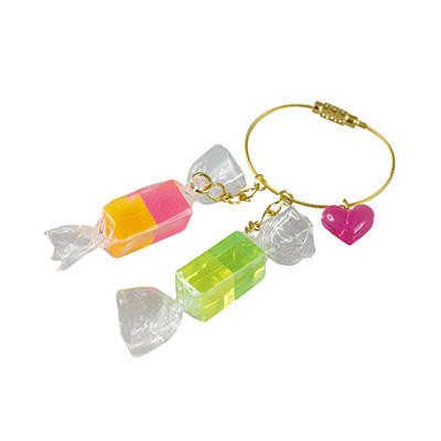 Star Drops Resin example keyring